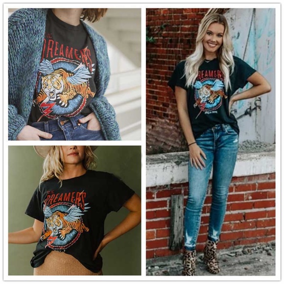 The DREAMERS Tour Tiger Wings Graphic tee black - Picture 7 of 7